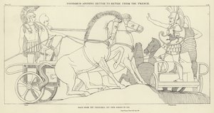 Polímero aconselhando Hector a se retirar da trincheira de John Flaxman