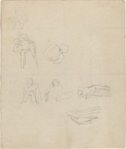 Folha de Estudos de Figuras de John Flaxman