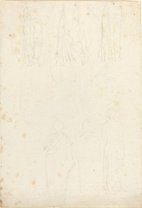 Folha de Estudos de Figuras Encobertas de John Flaxman