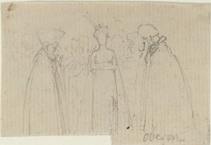 Folha de Estudos [reto e verso] de John Flaxman