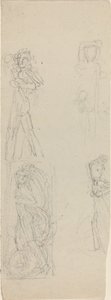 Folha de Estudos [reto e verso] de John Flaxman