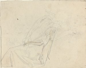 Folha de Estudos [reto e verso] de John Flaxman