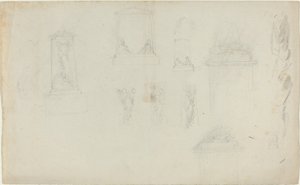 Estudos para um monumento de John Flaxman