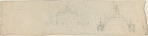Estudos para um Arco Triunfal encimado pela Britannia [reto e verso] de John Flaxman