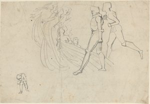 Estudo para o Progresso do Peregrino (?) de John Flaxman