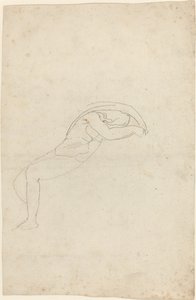 Estudo de uma figura semi-reclinada de John Flaxman