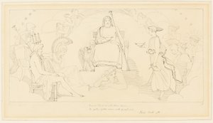O Conselho dos Deuses de John Flaxman