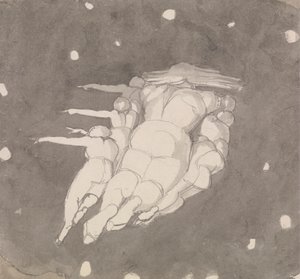A Criação dos Céus de John Flaxman