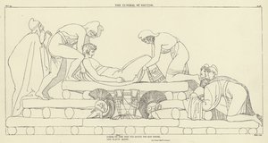 O funeral de Heitor de John Flaxman