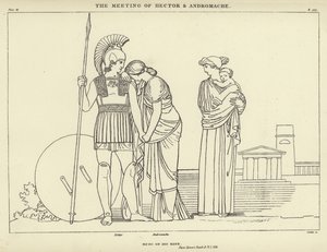 O Encontro de Hector e Andrômaca de John Flaxman