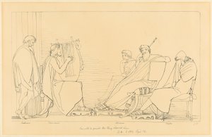 A canção de Demodocus de John Flaxman