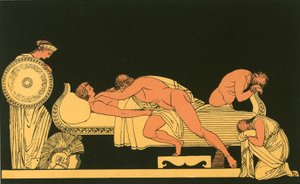 Thetis trazendo a armadura para Aquiles de John Flaxman