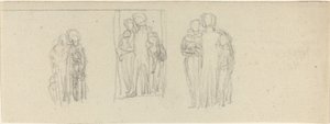 Três Grupos de Figuras (Pais e Filhos?) de John Flaxman