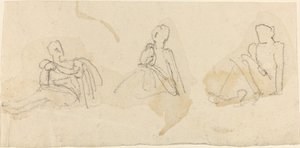 Três Figuras Sentadas de John Flaxman