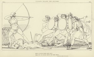 Ulisses matando os pretendentes de John Flaxman