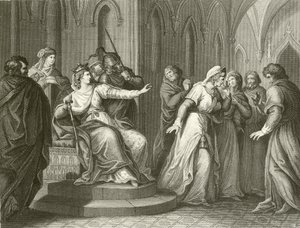 A Imperatriz Matilda se recusando a libertar o rei Estêvão de John Francis Rigaud