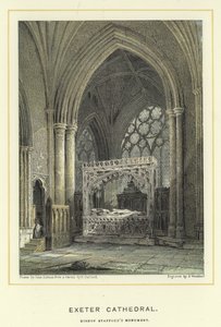 Catedral de Exeter, monumento do Bispo Stafford