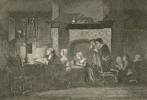 O merceeiro e sua família em orações de John Franklin