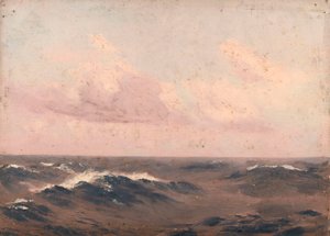 Paisagem marítima, c.1900 (óleo sobre tela) de John Fraser