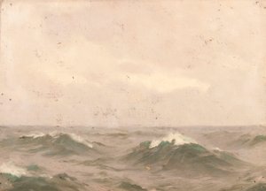 Paisagem marítima, c.1900 (óleo sobre tela) de John Fraser