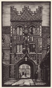 Cambridge: Jesus (xilogravura) de John Frederick Greenwood