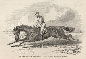 &39;The Baron&39;, o vencedor do Great St. Leger, de &39;The Illustrated London News&39;, 27 de setembro de 1845 de John Frederick Herring Senior