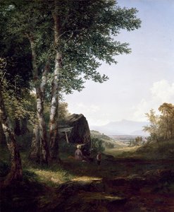 Uma vista da montanha de Mansfield, 1849 de John Frederick Kensett
