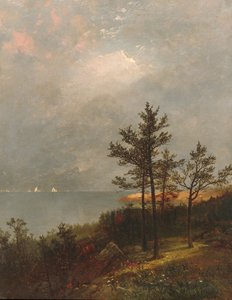 Tempestade a formar-se sobre o estreito de Long Island de John Frederick Kensett