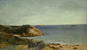 Costa Rochosa, c.1860 (óleo sobre tela) de John Frederick Kensett