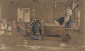 Escola Árabe, 1841-51. de John Frederick Lewis