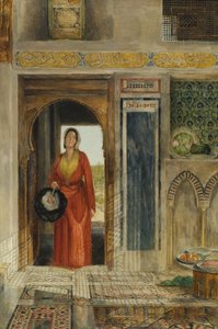 Entrada para o Harém, 1871 (veja também 131708) de John Frederick Lewis