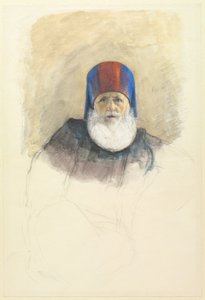 Estudo para Mehmet Ali Pasha, c. 1844 de John Frederick Lewis
