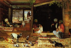 The Kibab Shop, Scutari, Ásia menor de John Frederick Lewis