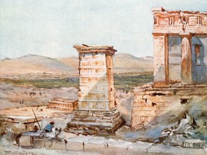 Atenas. O Monumento de Agripa e a Pinacoteca de John Fulleylove
