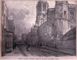 Christchurch, Oxford, de St Aldate&39;s (olhando para o oeste) de John Fulleylove