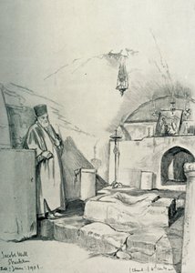 Jacobs Well em Shechem Nablus, 1902. de John Fulleylove
