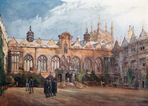 Oriel College (litografia a cores)