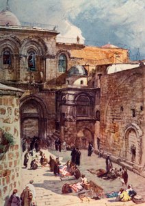 O pátio da igreja do Santo Sepulcro, 1902.