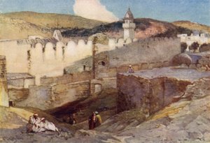 A mesquita de Hebron sobre a caverna de Machpelah