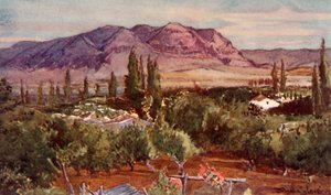 O Monte da Tentação de Jericó, 1902. de John Fulleylove