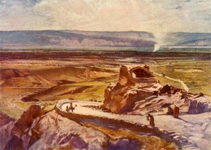A planície de Jericó, olhando para as montanhas de Moabe, 1902.