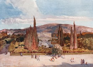 A, quadrado, frente, a, palácio rei, em, atenas de John Fulleylove
