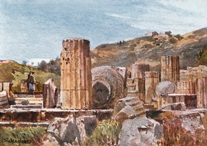 O templo de hera em olympia