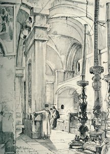 O Vestíbulo da Igreja do Santo Sepulcro, 1902. de John Fulleylove