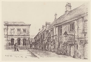 Colégio de Worcester (litografia) de John Fulleylove