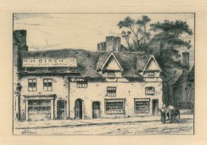 Casas antigas, North Street, Wolverhampton, de &39;Remnants Of Old Wolverhampton&39; Vol.I. N ° s 1-37, publicado em 1880