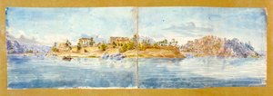 Paisagem, Egito, século c19 de John Gardner Wilkinson