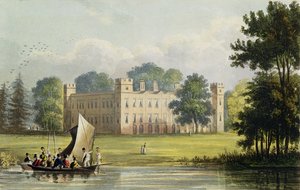 Casa Sion, de R. Ackermann (1764-1834) &39;Repository of Arts&39;, publicado em 1823 (gravura a cores)