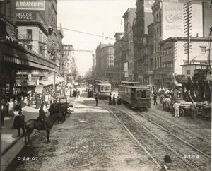 Market Street, leste do 10º, Filadélfia, 1907 de John Gibb Smith