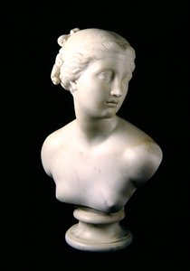 Busto de uma ninfa (mármore branco) (ver também 353095)